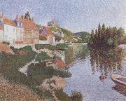 Paul Signac The River Bank oil painting